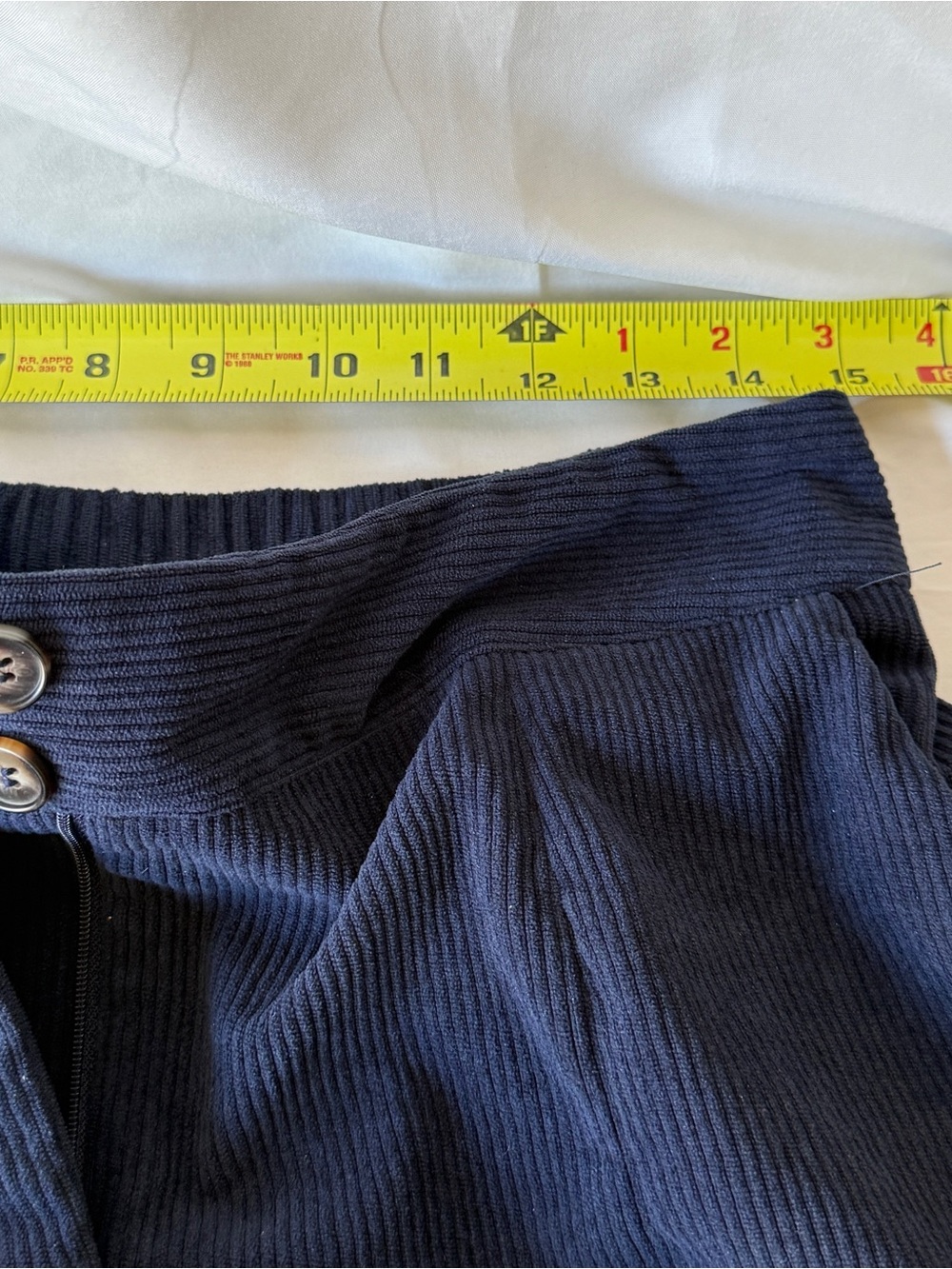Navy Wide-Leg Corduroy Pants - Picture 5 of 8
